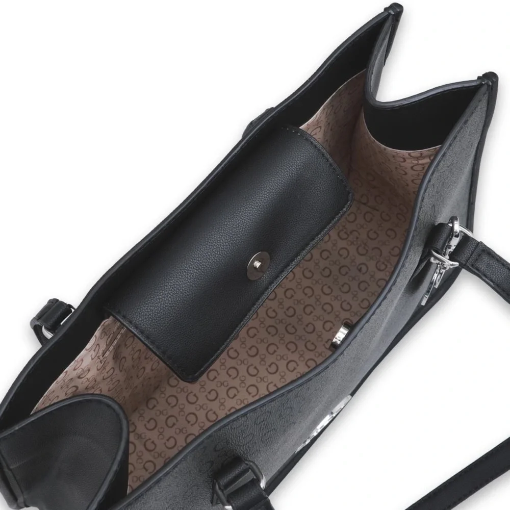 New GUESS Rosette Black Tote